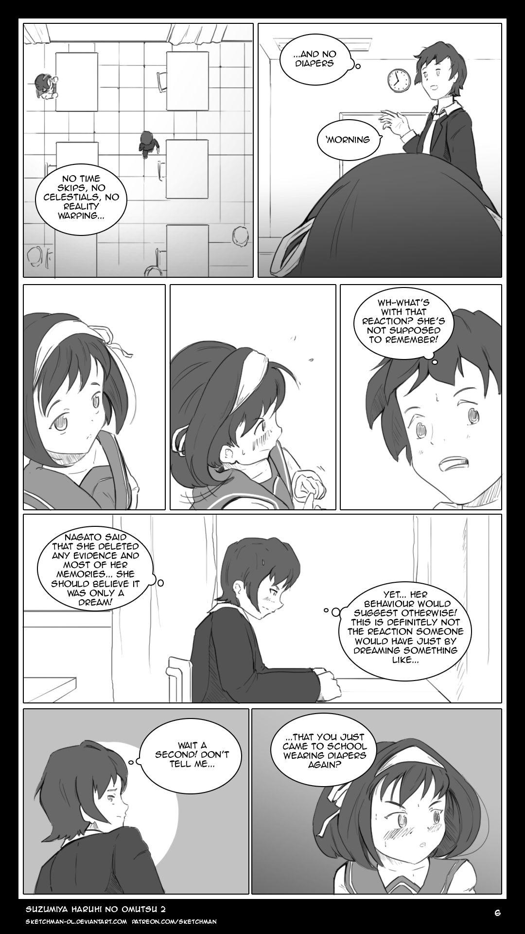 Suzumiya Haruhi no Omutsu 2 - The Diapers of Haruhi Suzumiya Part 2 page 6 full