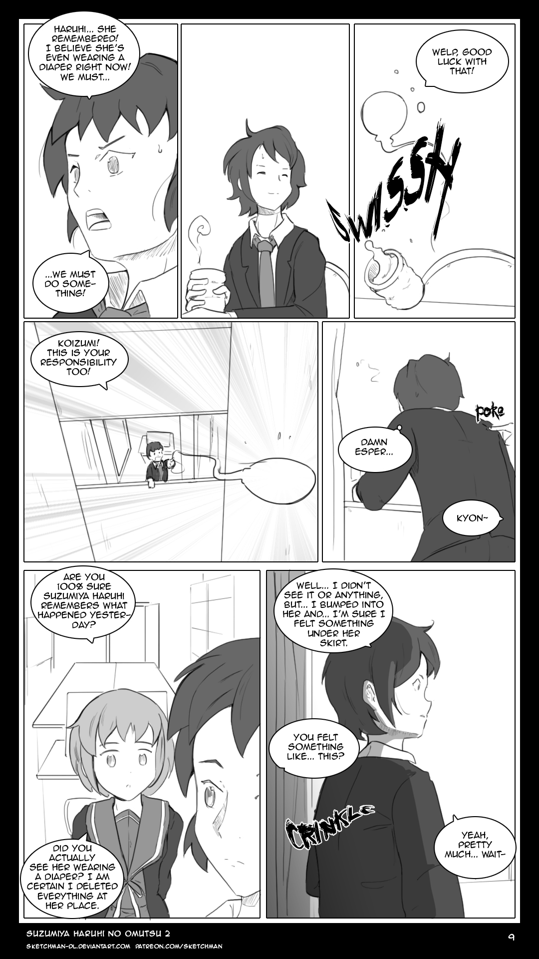 Suzumiya Haruhi no Omutsu 2 - The Diapers of Haruhi Suzumiya Part 2 page 9 full