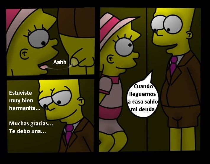 Comic xxx de "Los Simpsons" - Lisa ayuda a Bart page 7 full