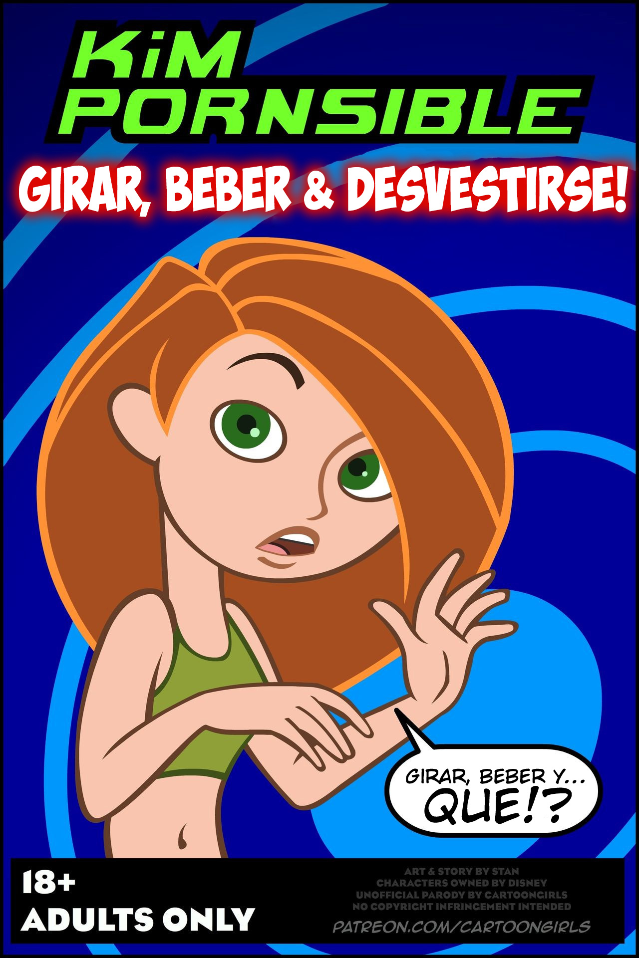 Kim Possible Girar, Beber & Desvestirse! page 1 full