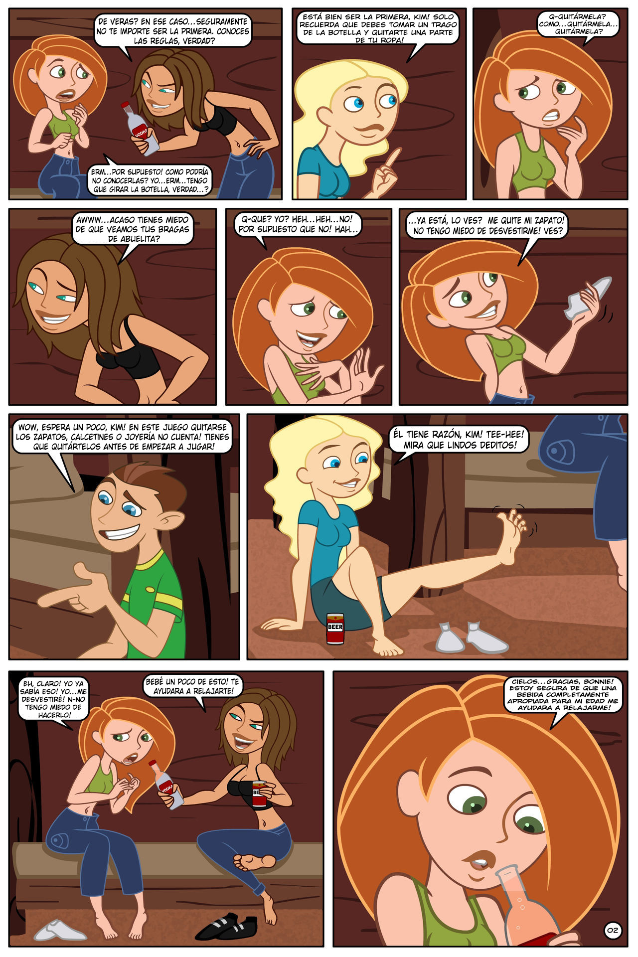 Kim Possible Girar, Beber & Desvestirse! page 3 full