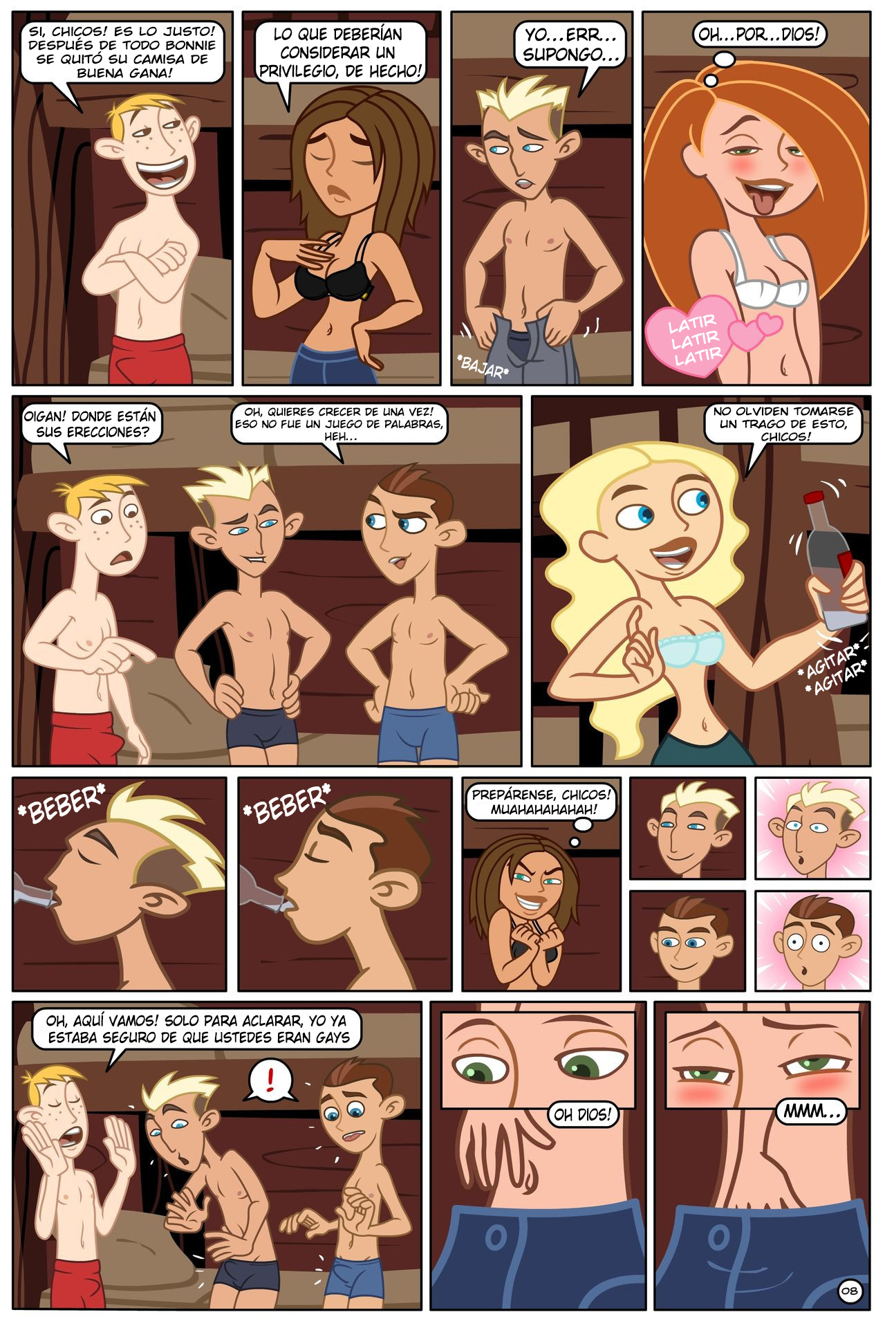 Kim Possible Girar, Beber & Desvestirse! page 9 full