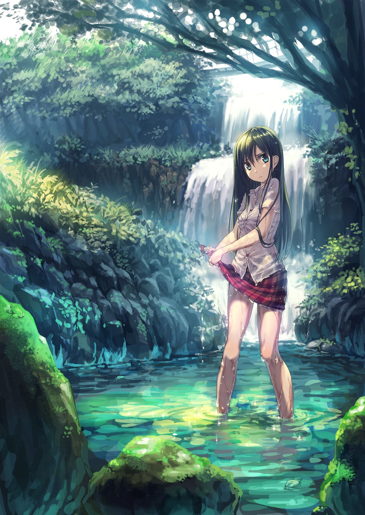 Young Girls Wringing Out Wet Clothes page 7 full