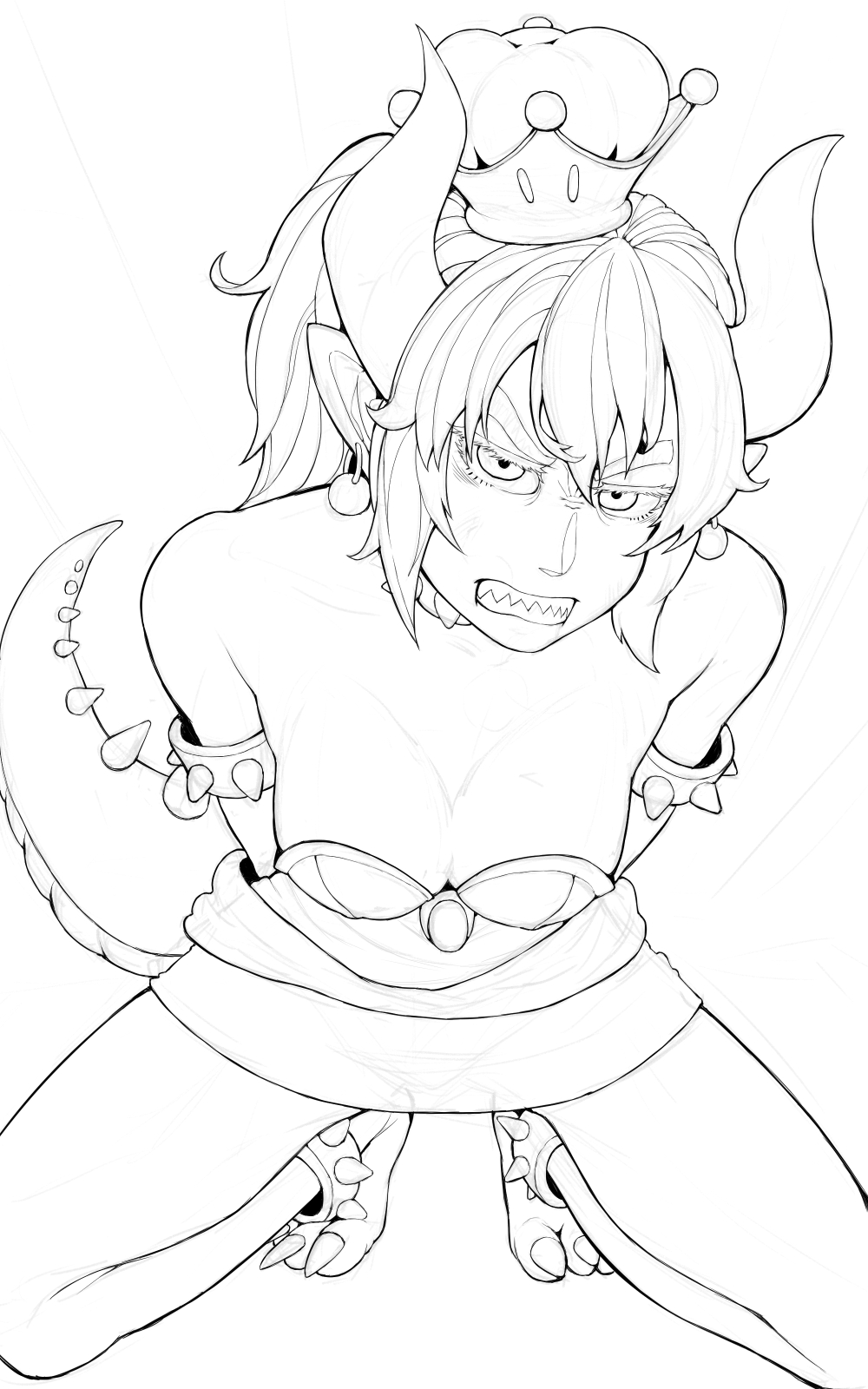 Bowsette horn cutting page 2 full