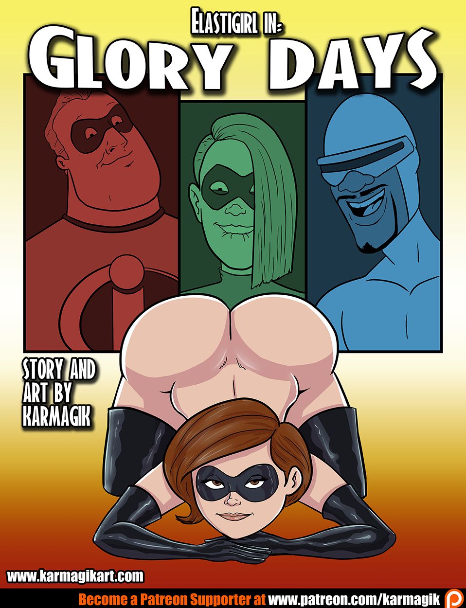 Elastigirl in Glory Days page 1 full