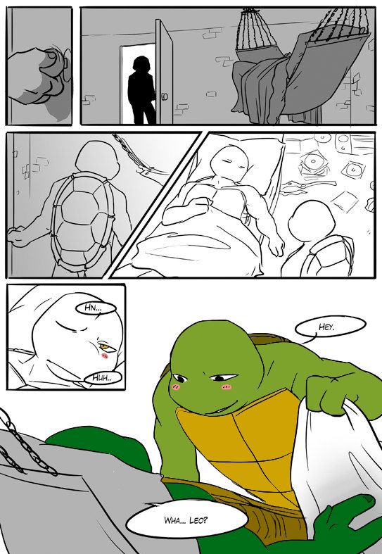 TMNT Black and Blue ch. 5 Colored by: Amateur page 1 full