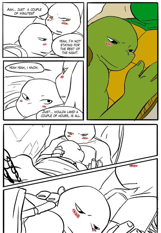 TMNT Black and Blue ch. 5 Colored by: Amateur page 3 full