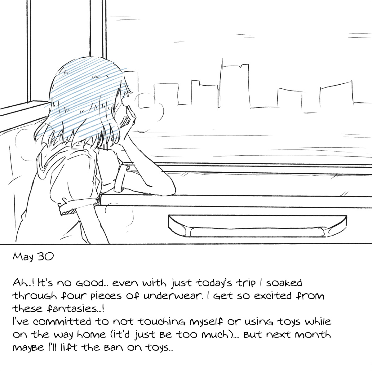 Densha Tsuugaku ga Hima nanode Ecchi na Mousou de Onanie Shite Miru | My Train Commute To School Was Boring, So I Tried Masturbating To My Lewd Fantasies page 5 full