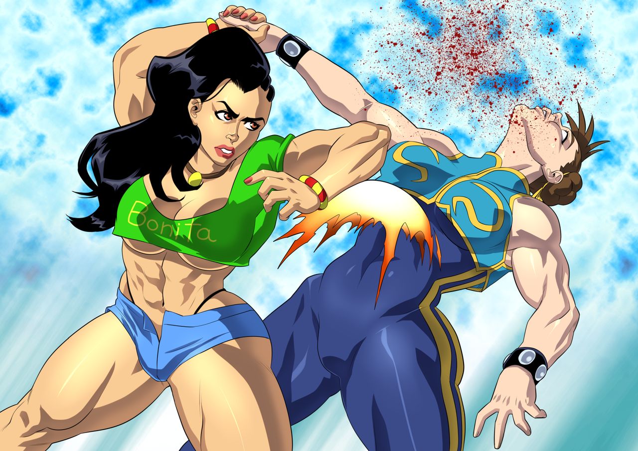 Laura Matsuda Story Outfit vs Chun-Li Alpha page 1 full