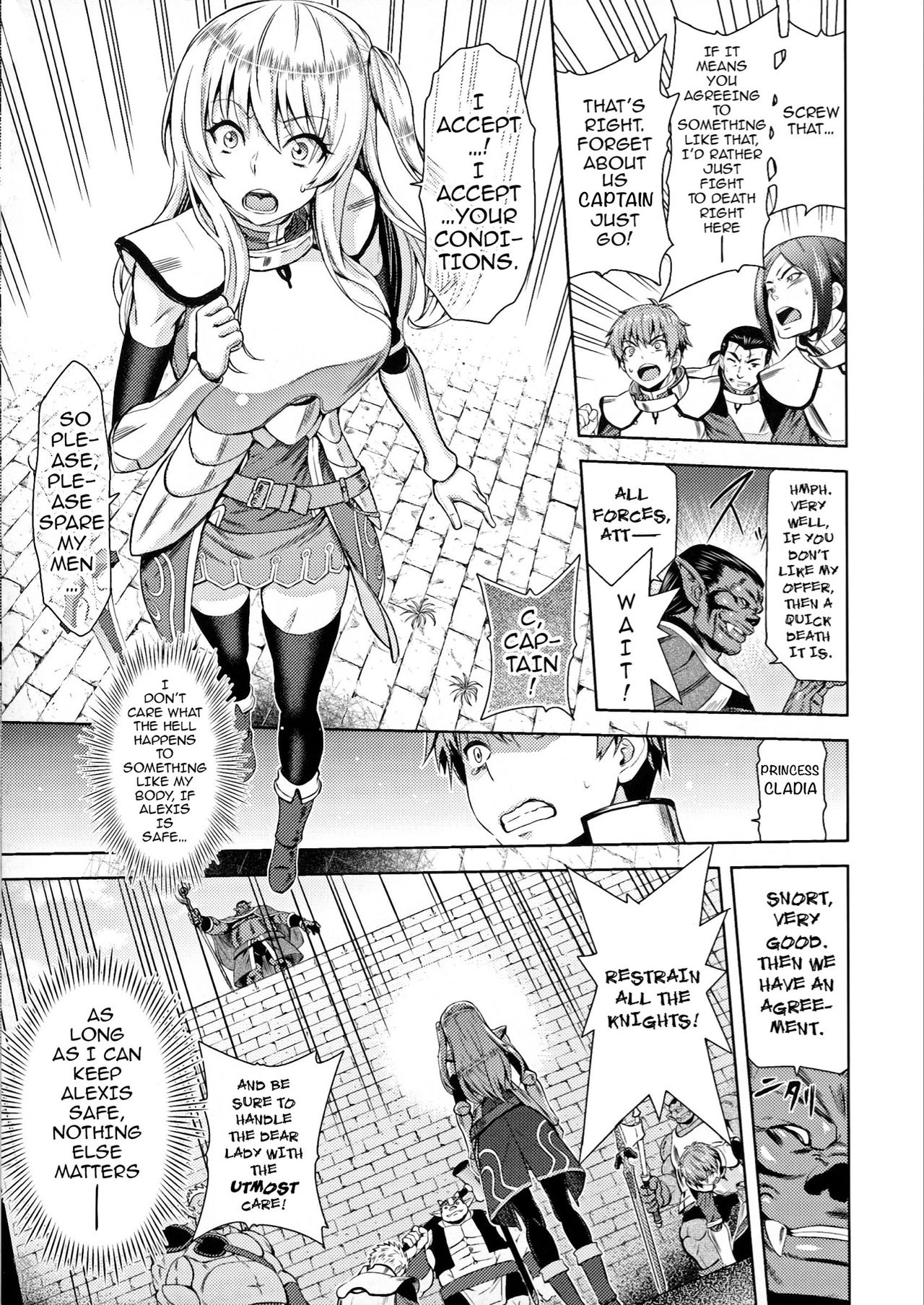 ERONA Orc no Inmon ni Okasareta Onna Kishi no Matsuro | Erona ~The Fall of a Beautiful Knight Cursed with the Lewd Mark of an Orc~ Ch. 1-3 page 10 full