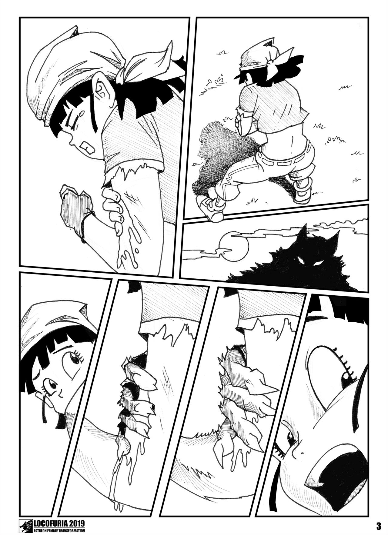 Pan vs. The Werewolf - Pan's Lunar Battle page 4 full