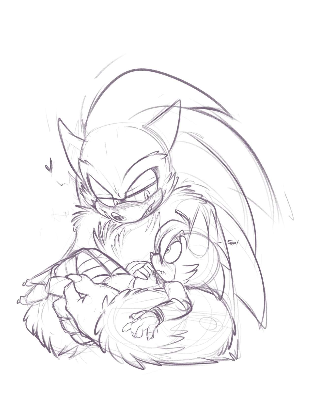 Pregnant Kayla & Sonic the Werehog page 1 full