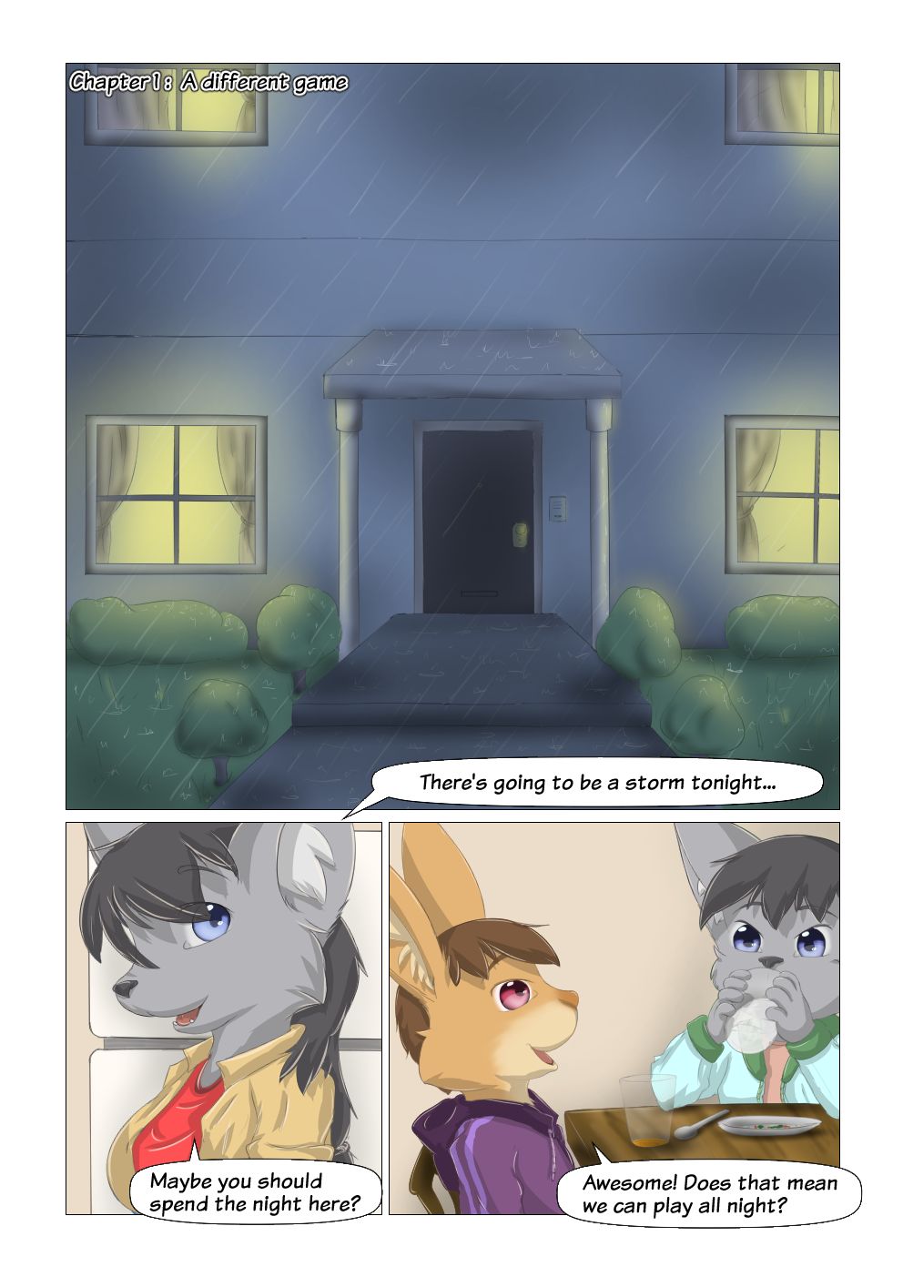 Hitsunekun - Sleepover Party page 3 full