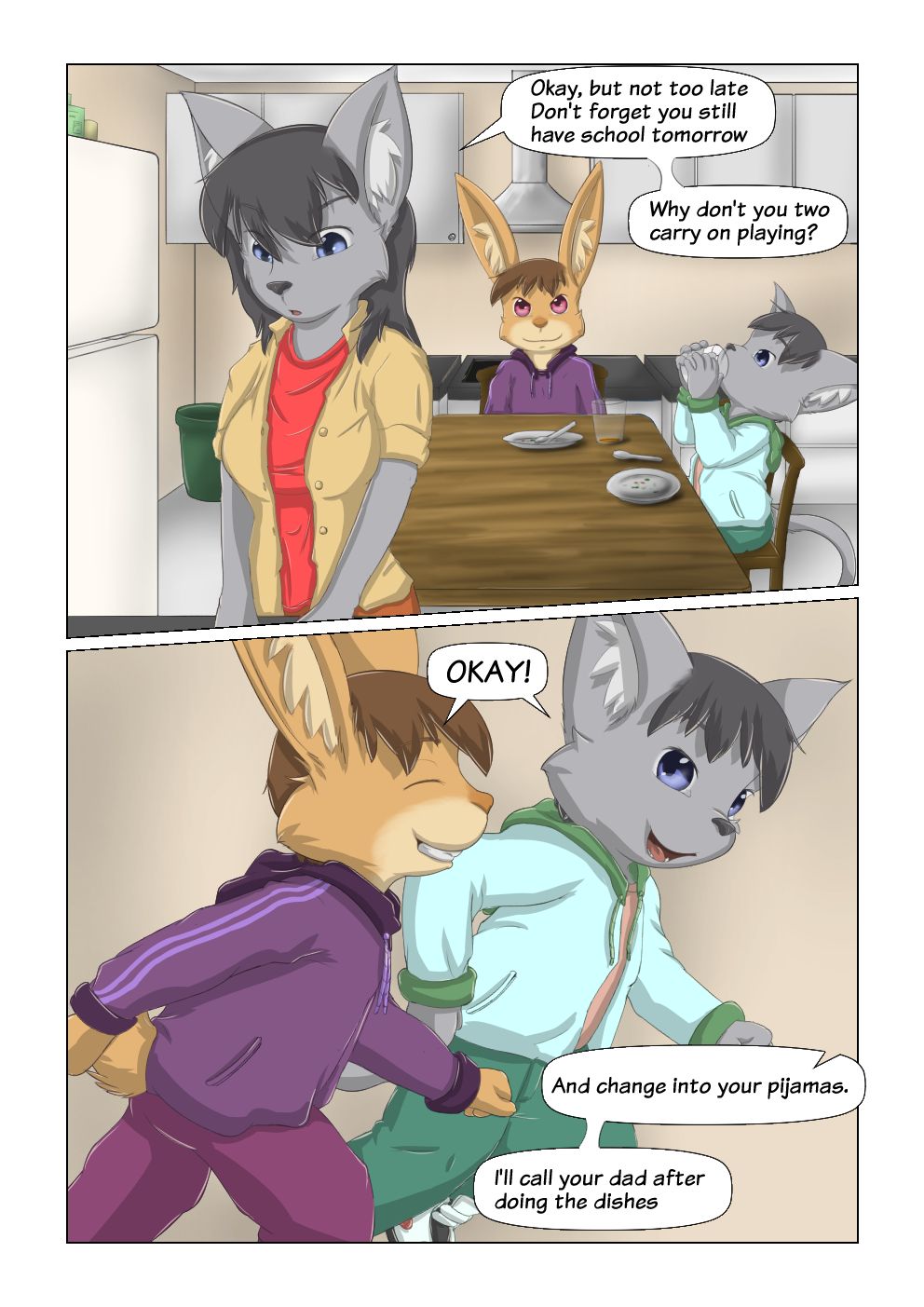 Hitsunekun - Sleepover Party page 4 full