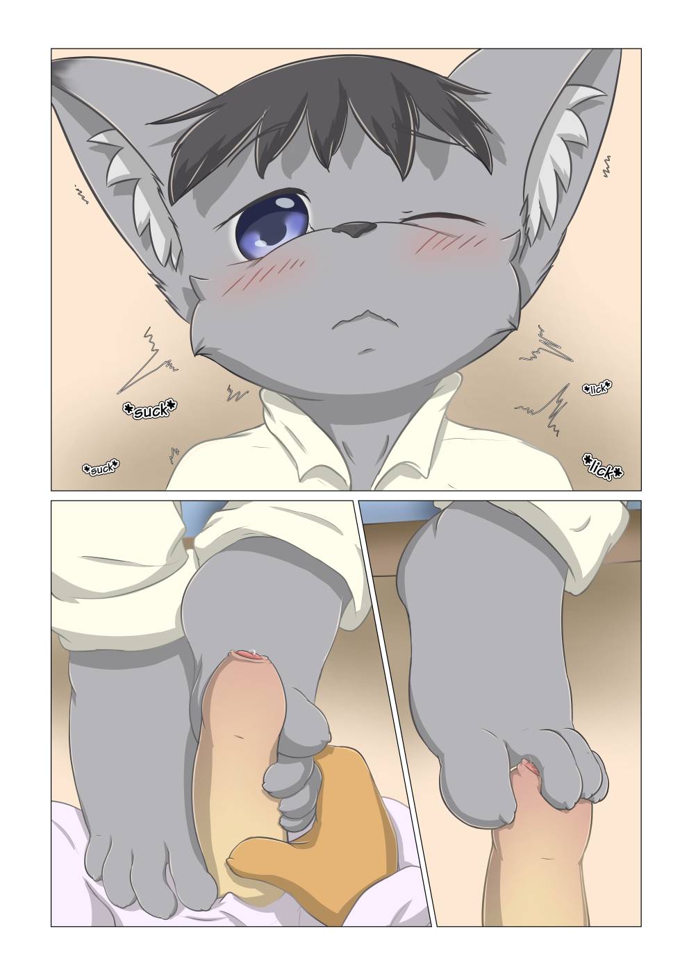 Hitsunekun - Sleepover Party page 9 full