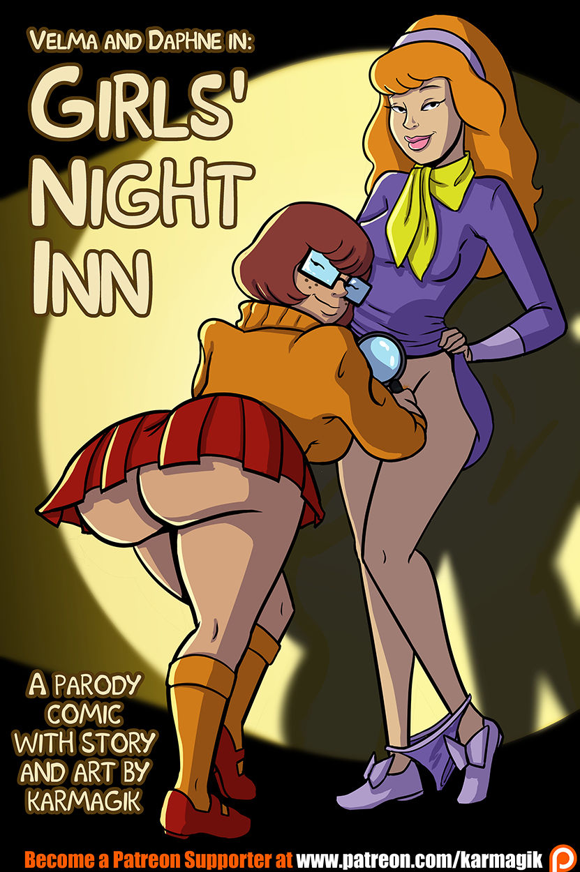Velma and Daphne in: Girls' Night Inn - Ink page 1 full