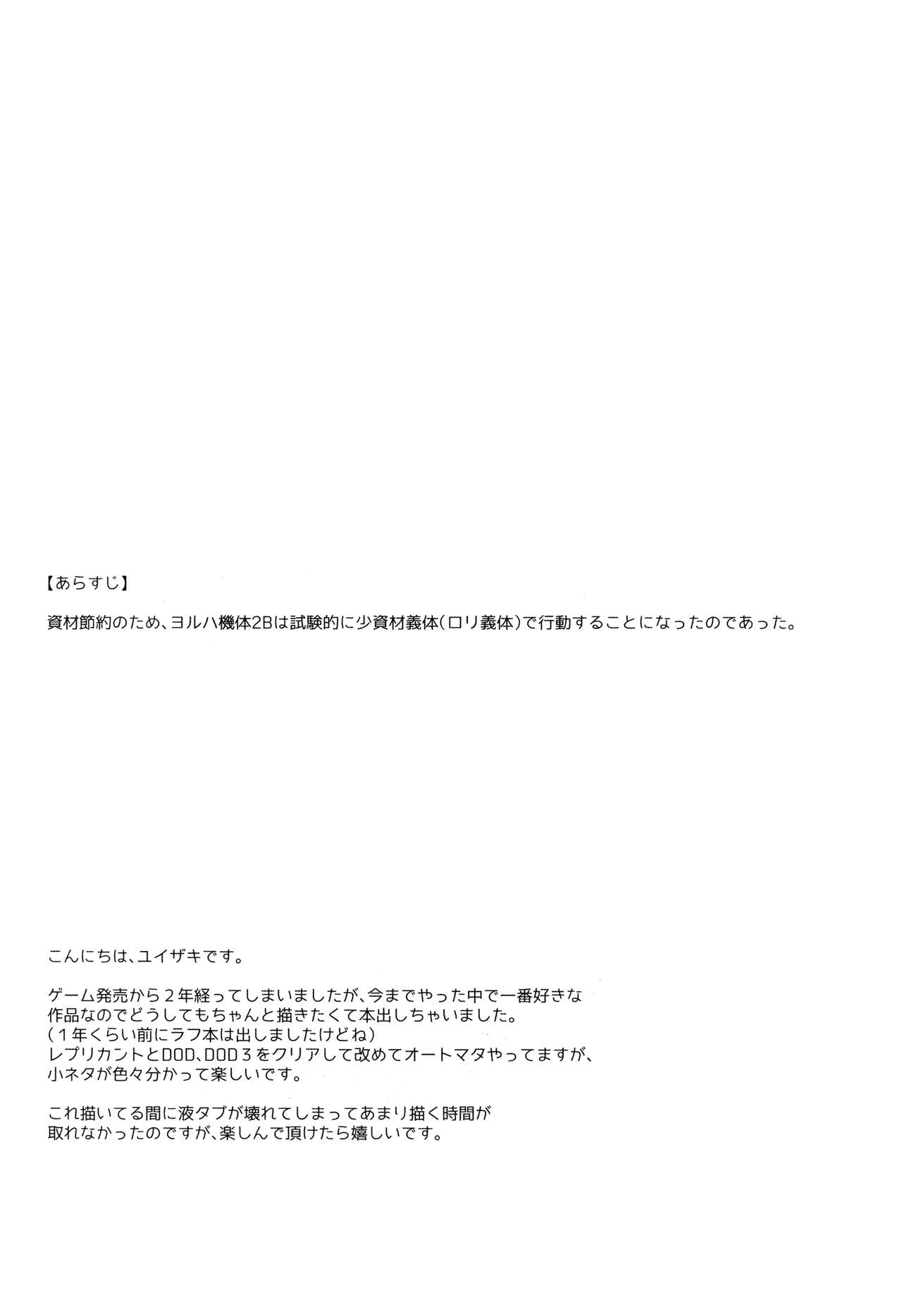 YoRHa 2B-gata Shoushizai Kitai no Toriatsukaidoki ni Okeru Chuui Jikou Tsuutasu page 3 full
