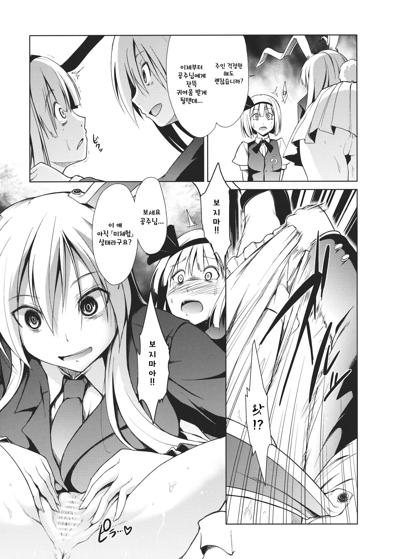 Touhou Seisakushu -Youmu Ryoujoku Geki- | 동방정착취 -요우무 능욕극- page 9 full