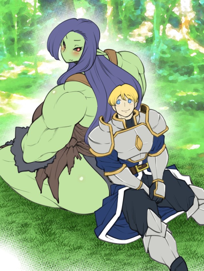- Female Ork and Man knight & Other Histories page 1 full