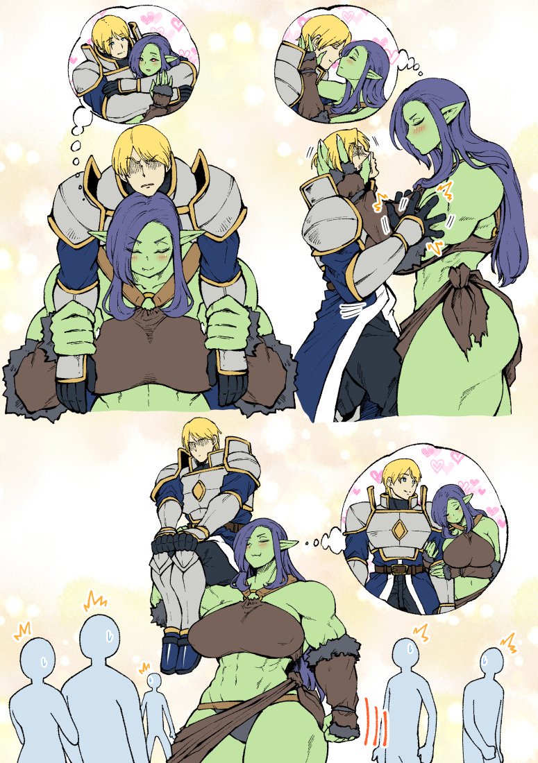 - Female Ork and Man knight & Other Histories page 3 full