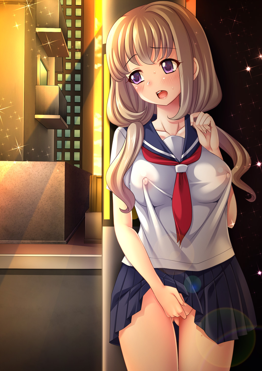 H na Shojo ga Roshutsu Shite Kimochiyoku Naru CG Shuu page 4 full