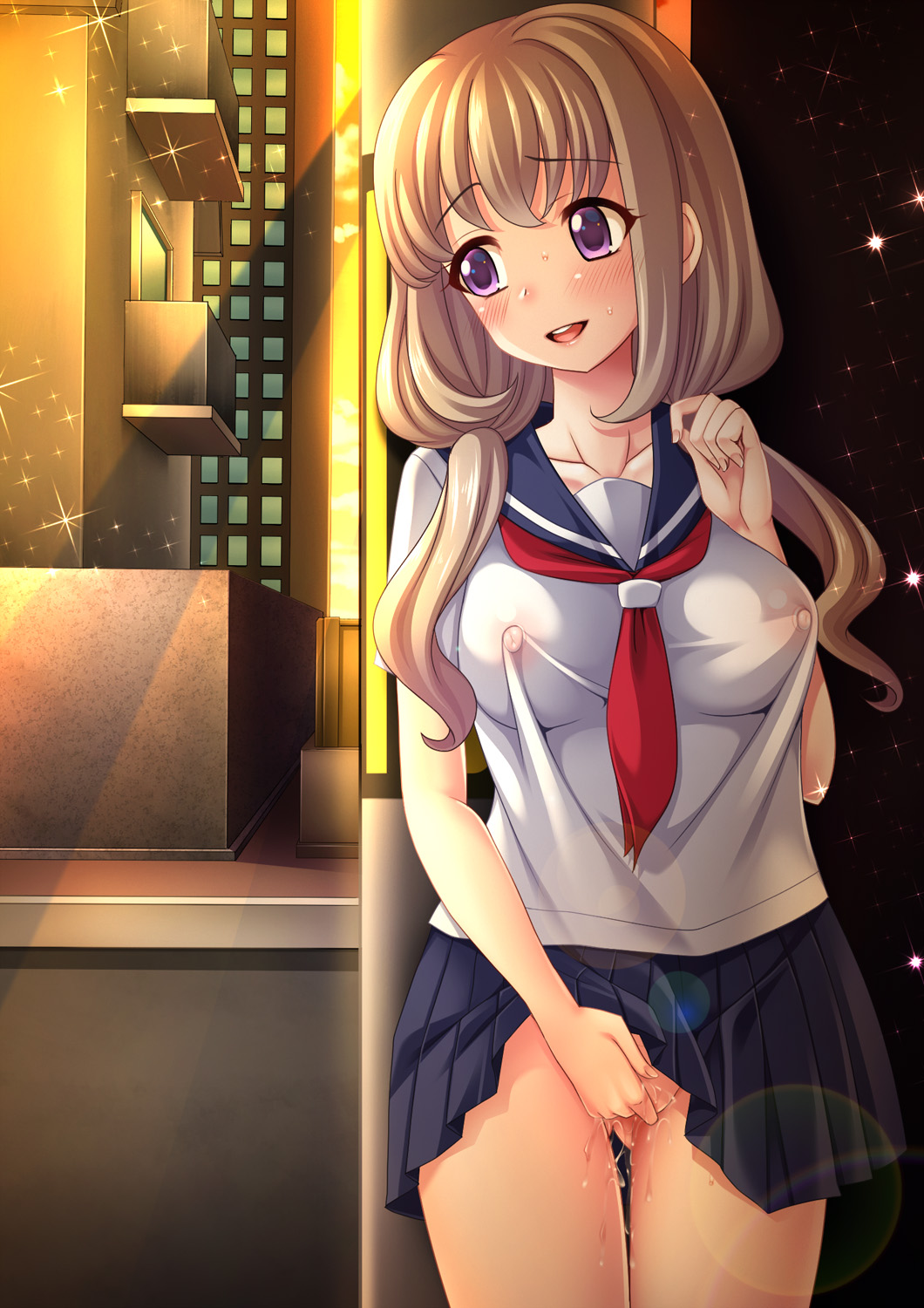 H na Shojo ga Roshutsu Shite Kimochiyoku Naru CG Shuu page 8 full