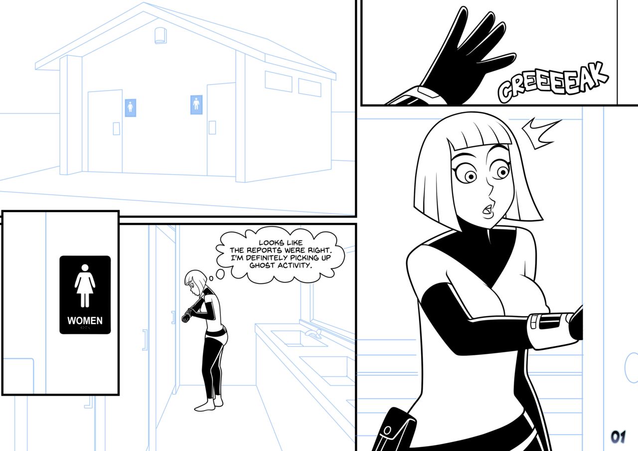 Danny Phantom - Glory HauntBlack and white page 2 full