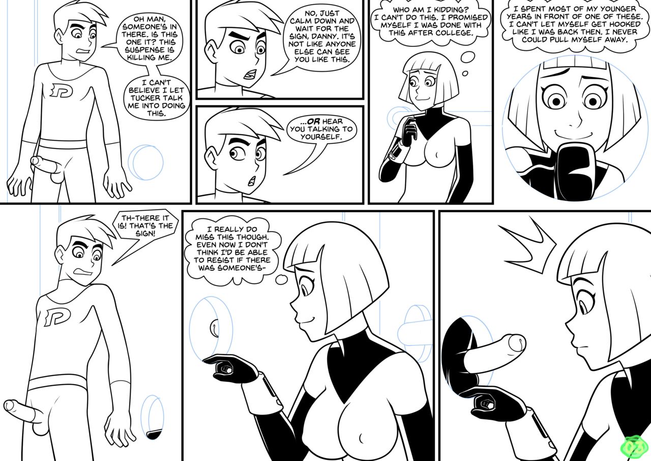 Danny Phantom - Glory HauntBlack and white page 4 full