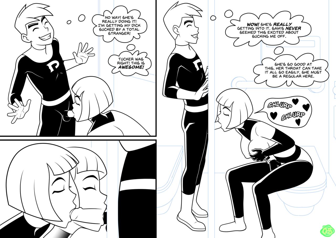 Danny Phantom - Glory HauntBlack and white page 6 full