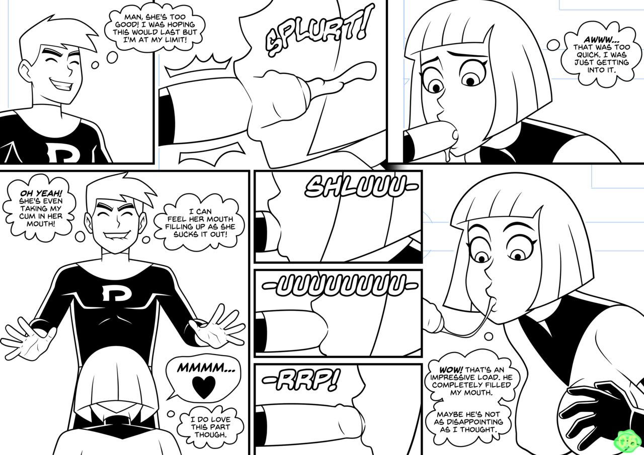 Danny Phantom - Glory HauntBlack and white page 7 full