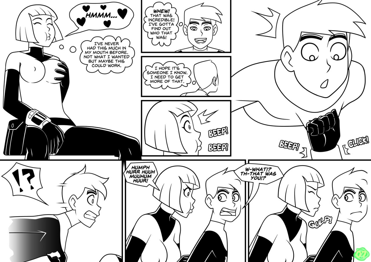 Danny Phantom - Glory HauntBlack and white page 8 full