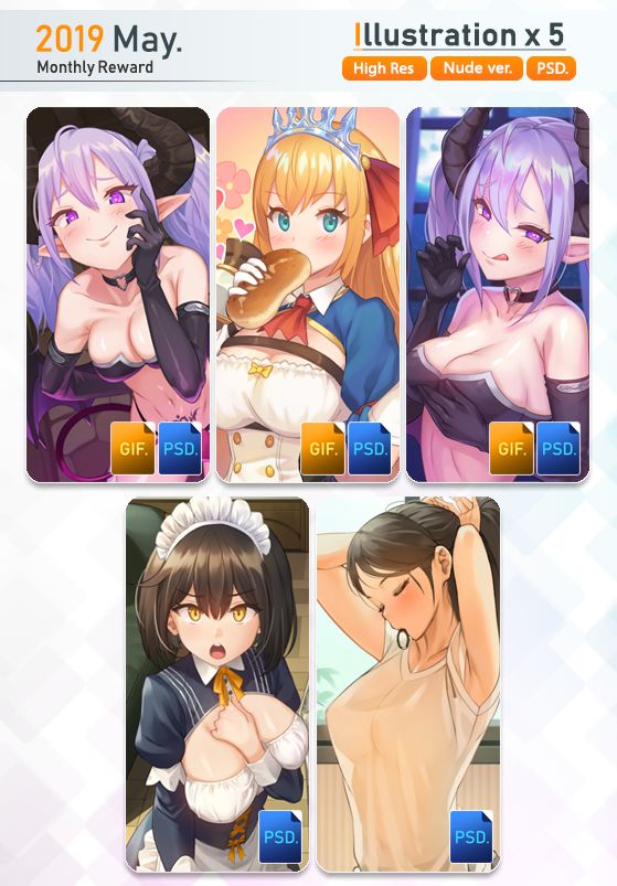Patreon rewards May 2019 page 1 full
