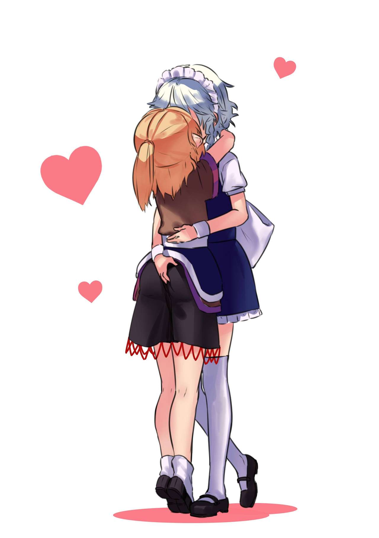 Lesbian Kiss + Ass Grab page 10 full