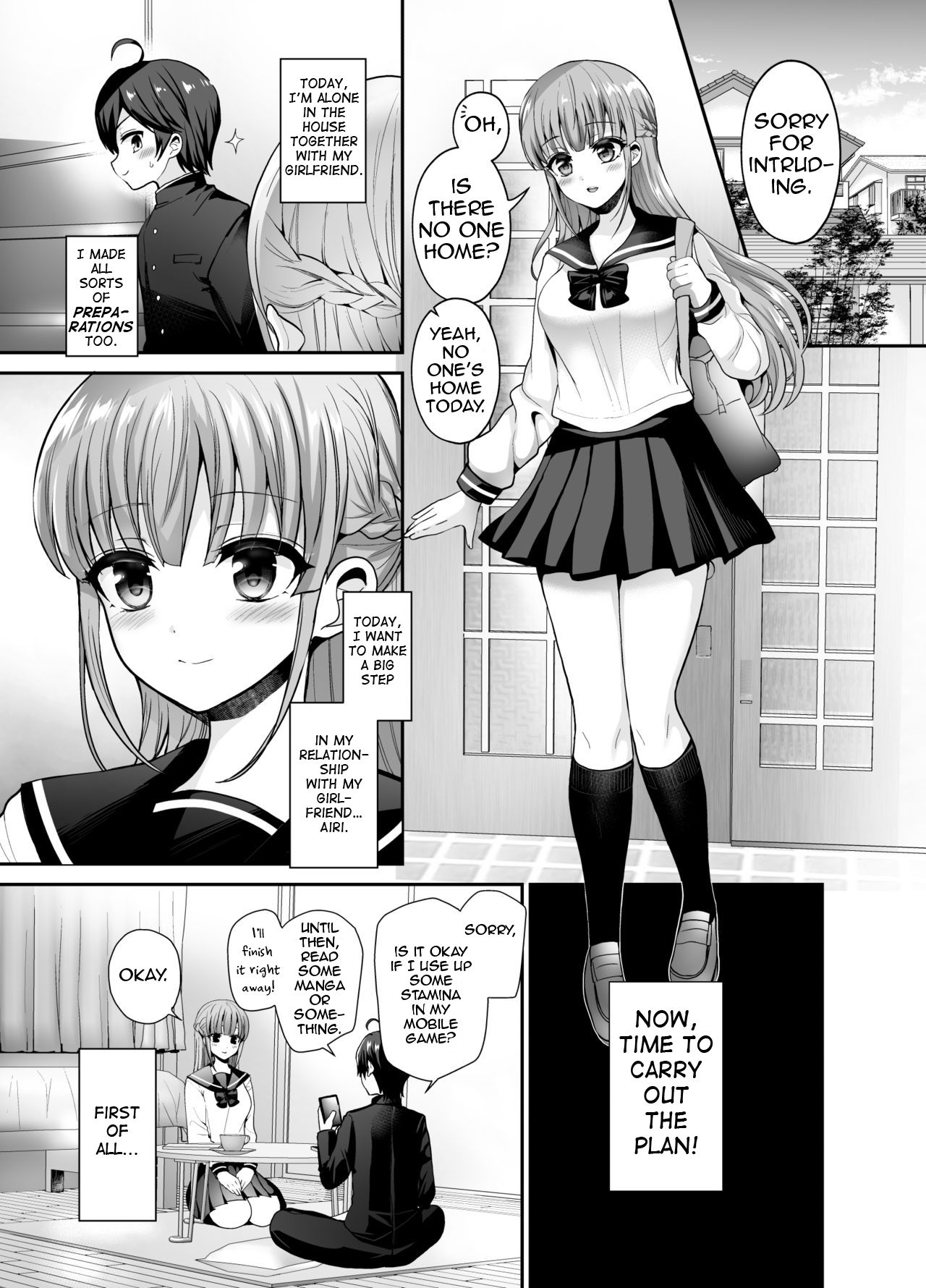 Muttsuri Sukebe na Futanari Kanojo o Onaho de Yuuwaku Suru | I tempted my reserved lewd futanari girlfriend with an onahole page 3 full