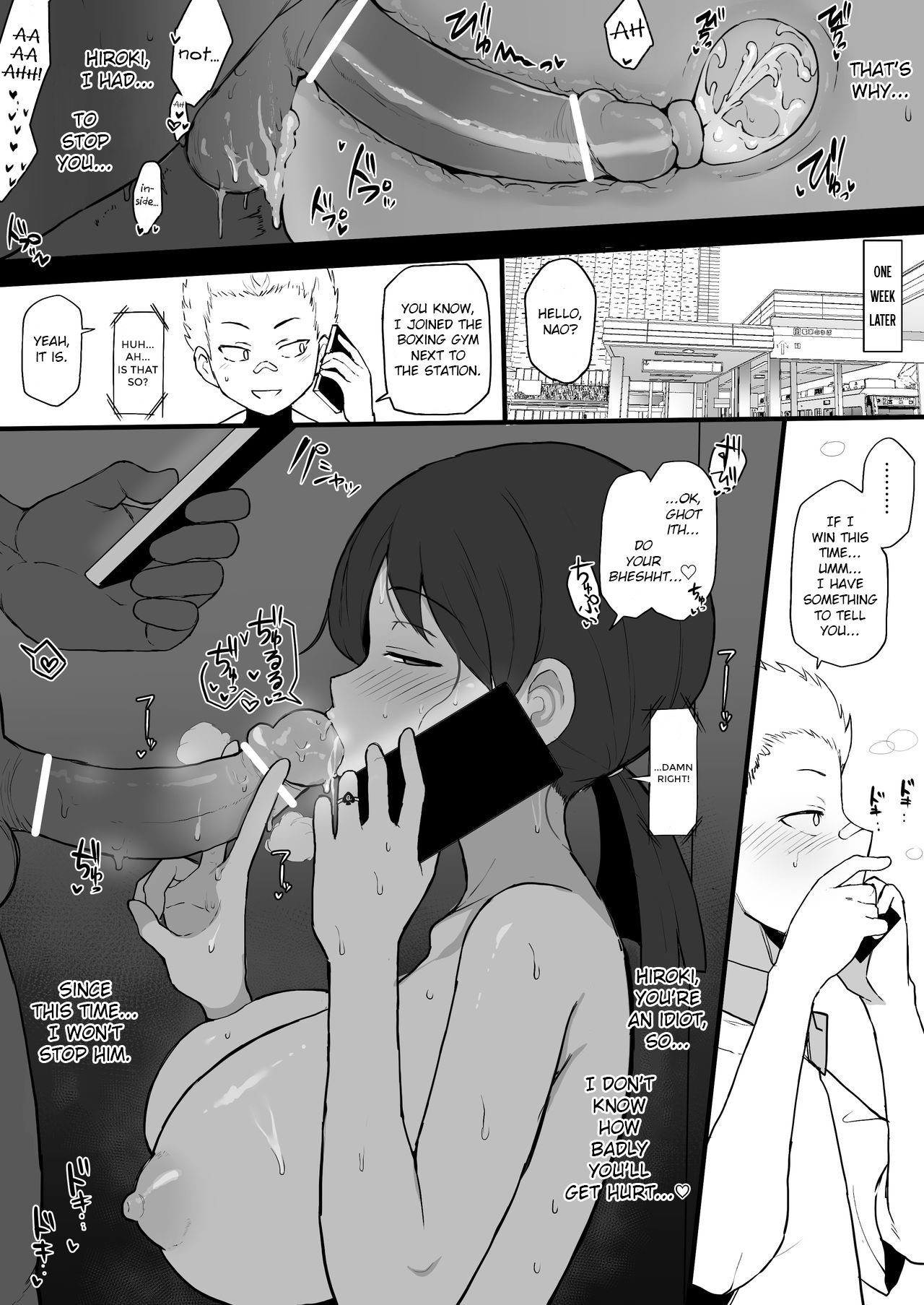4P Manga Kokujin no Tenkousei ni Osananajimi o NTR ru page 4 full