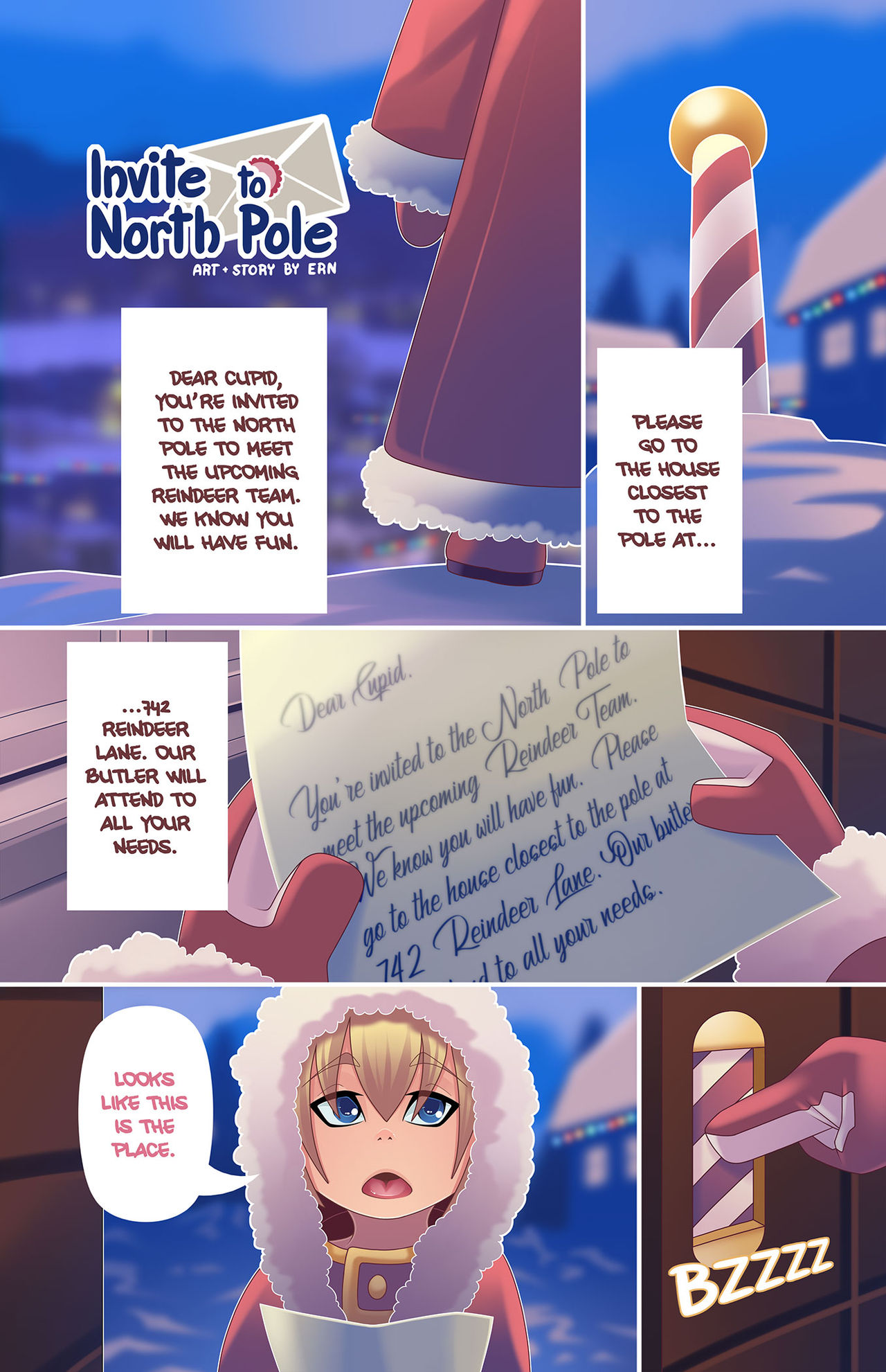 Invite to North Pole ~ by Ern page 1 full