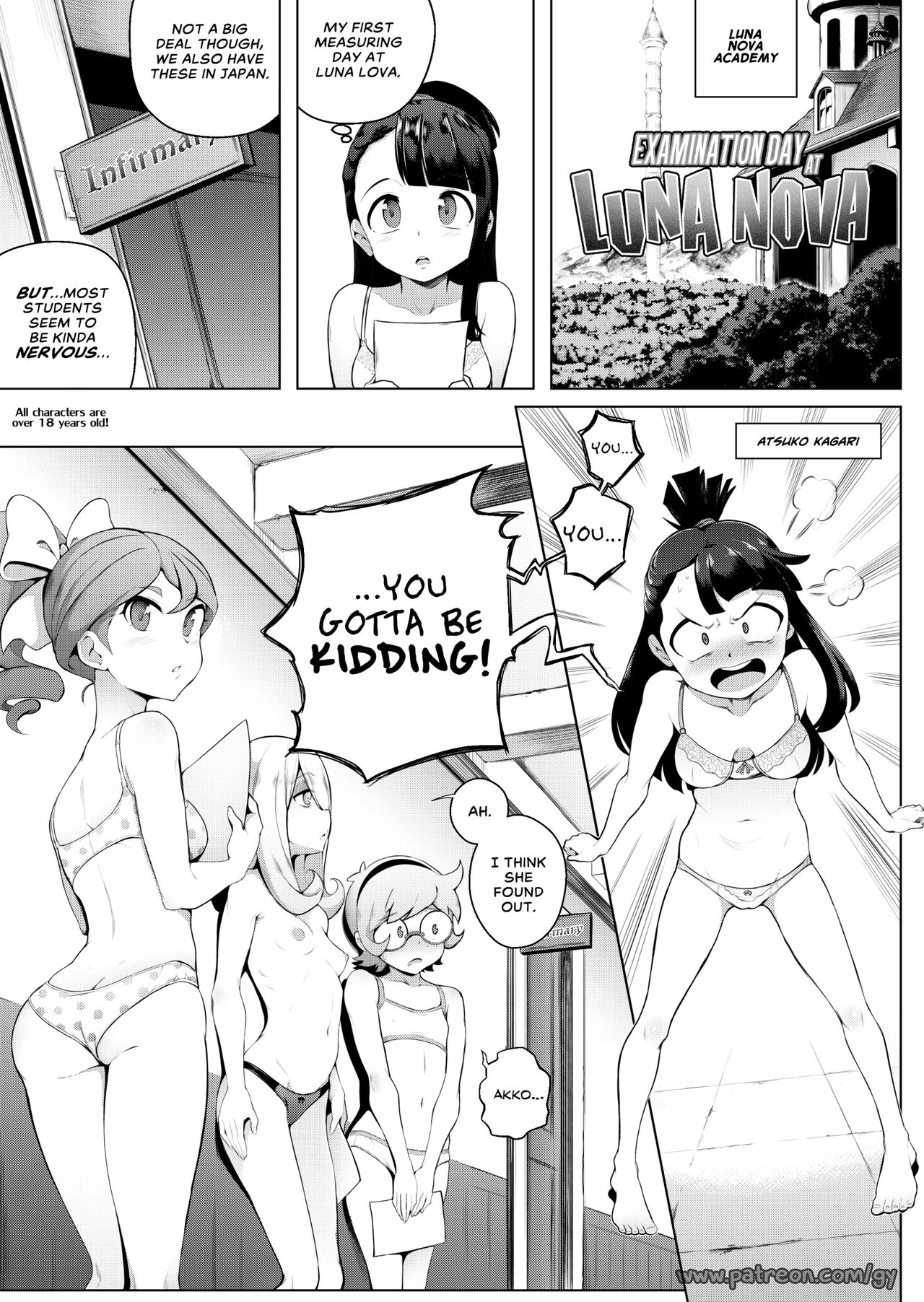 Examination Day at Luna Nova page 1 full