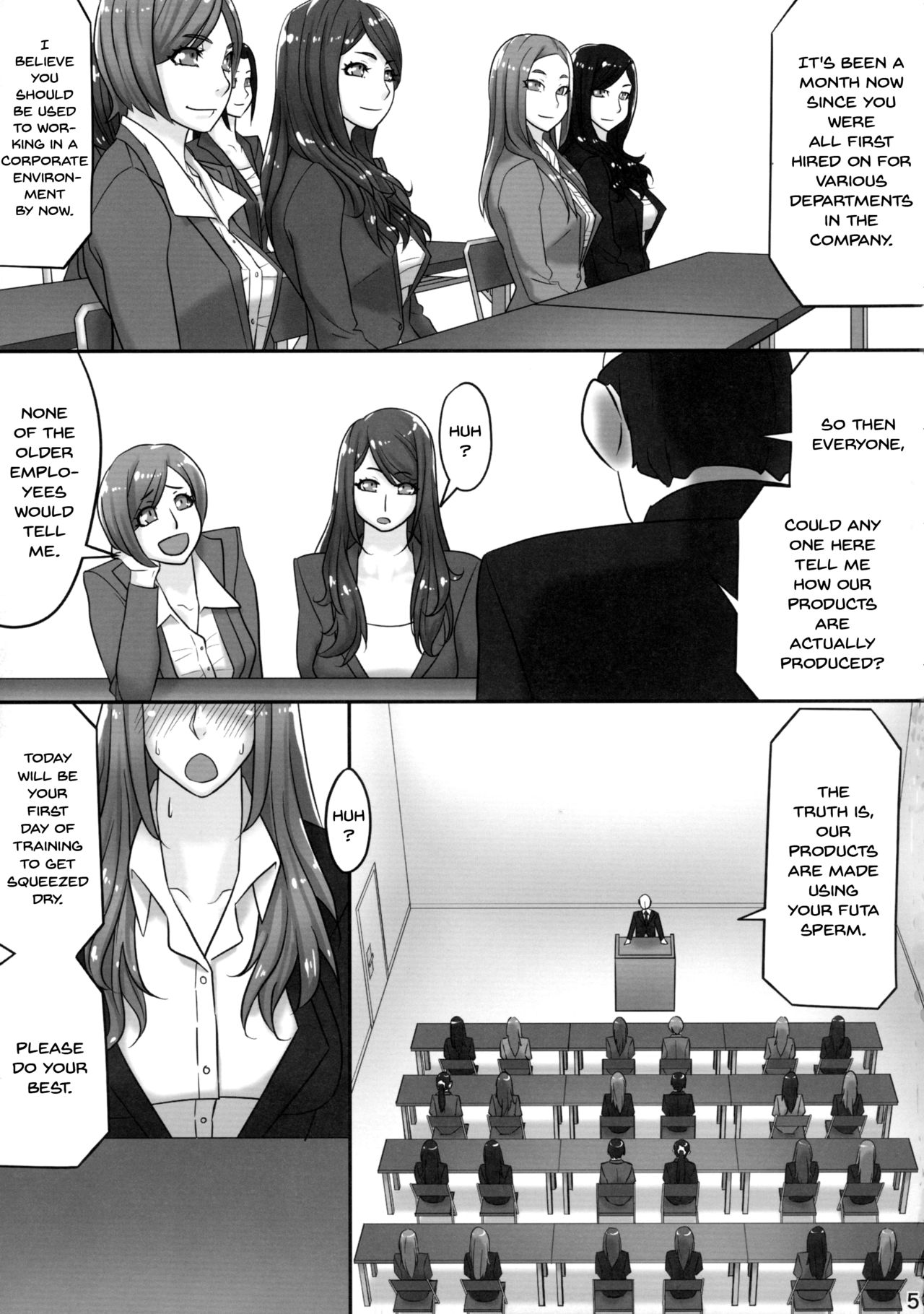 Futanari Joshi Shinnyuu Shain Kenshuu | Newhire Training page 4 full