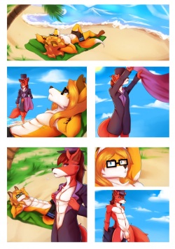 A Foxy Day At The Beach