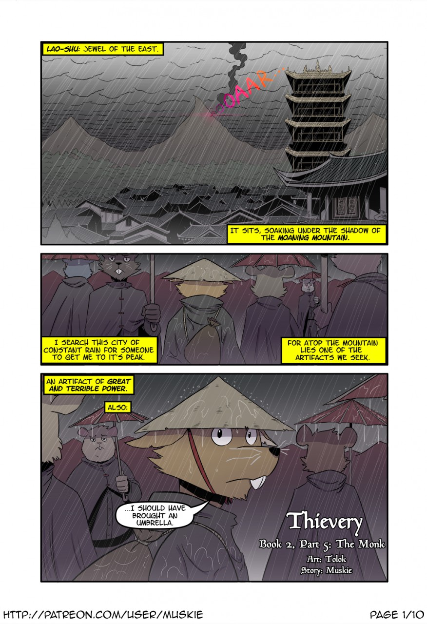 Thievery Book 2, Part 5 - The monk page 1 full