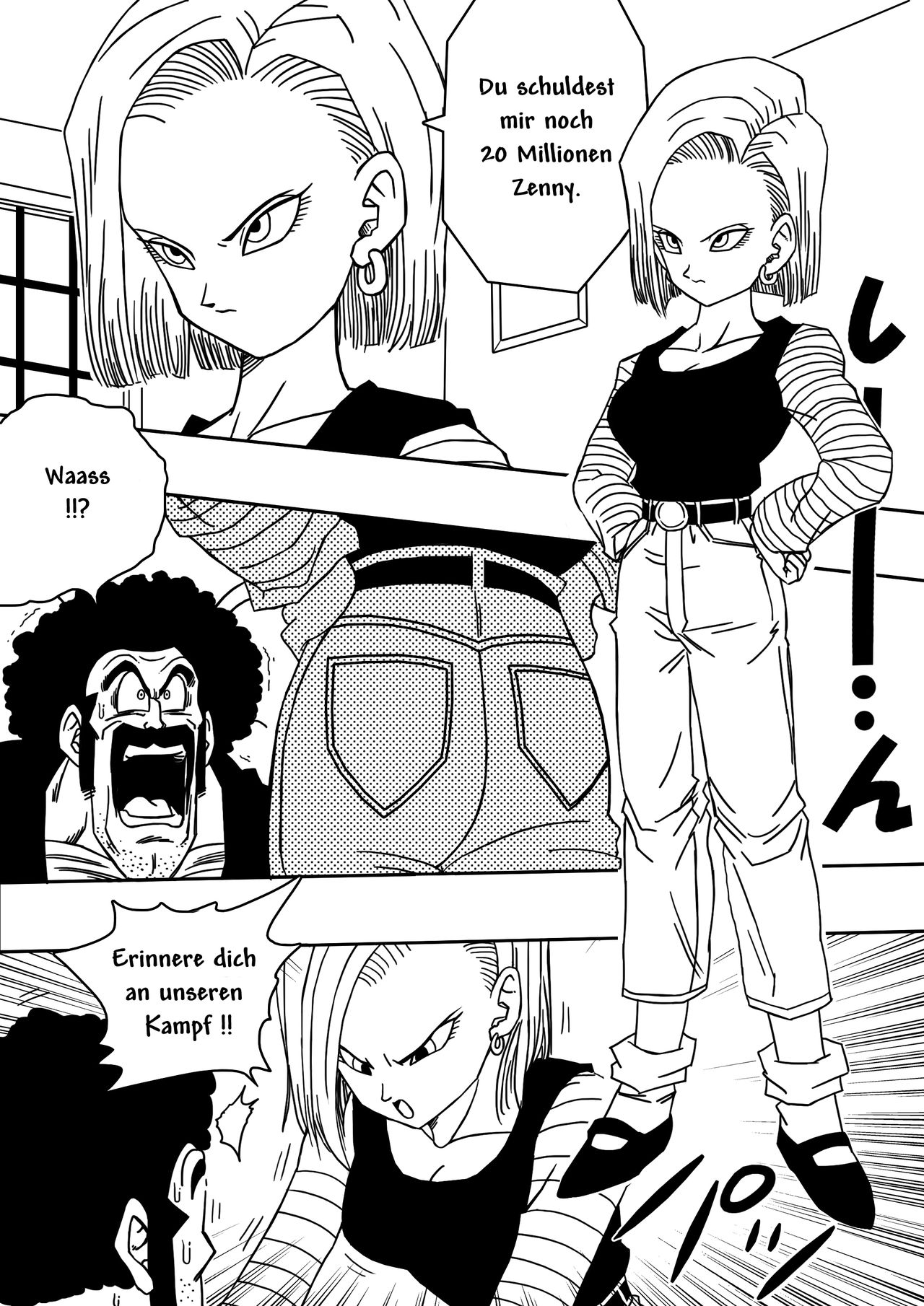 18-gou to Mister Satan!! Seiteki Sentou! | Android N18 and Mr. Satan!! Sexual Intercourse Between Fighters! page 3 full