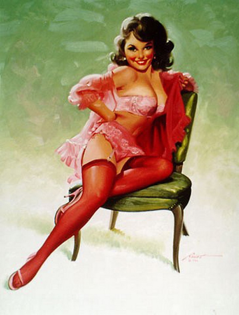 Donald Rust pinup art page 3 full