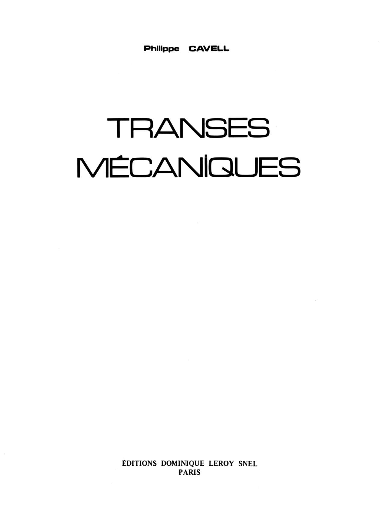 Transes Mécaniques page 4 full