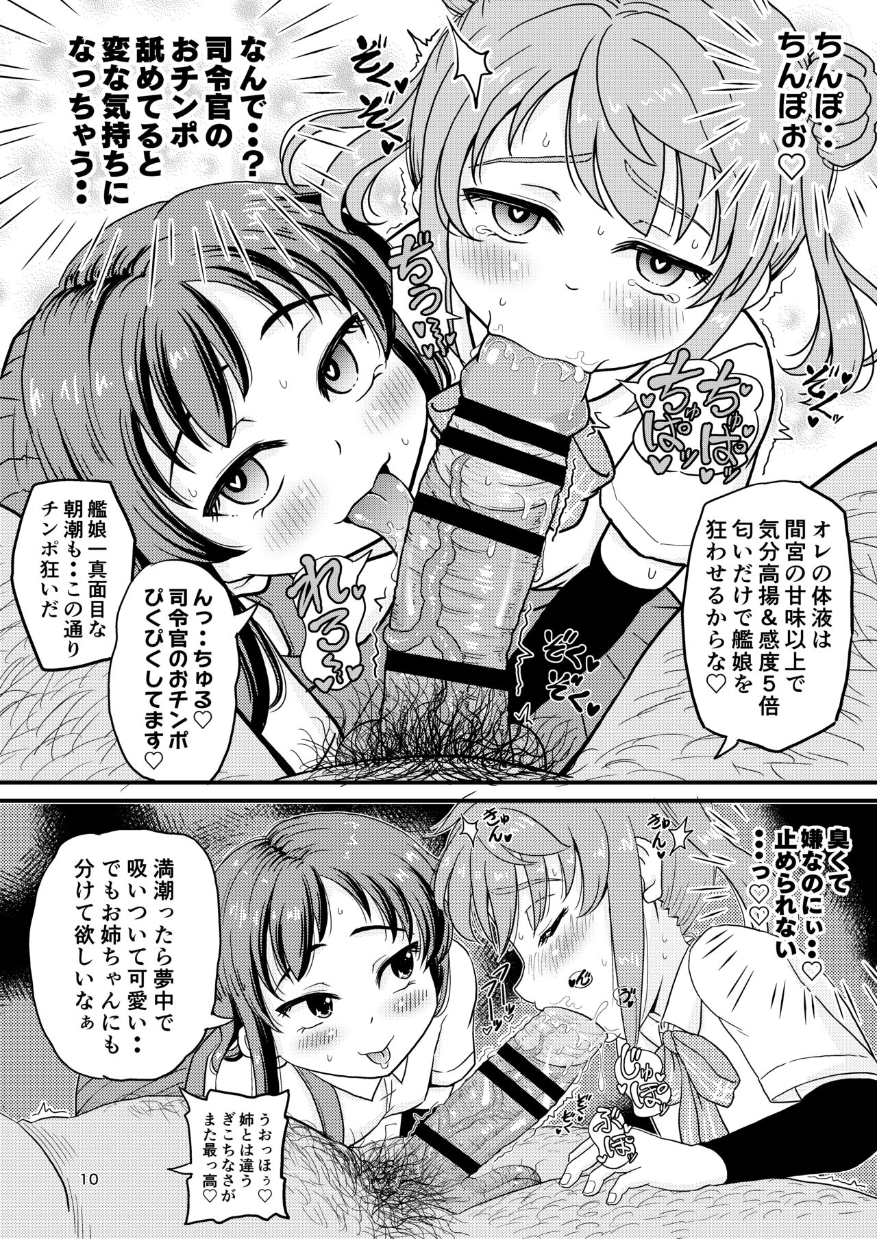 Asashio-gata to Peropero Icha Love Chucchu suru Hon Kai page 9 full