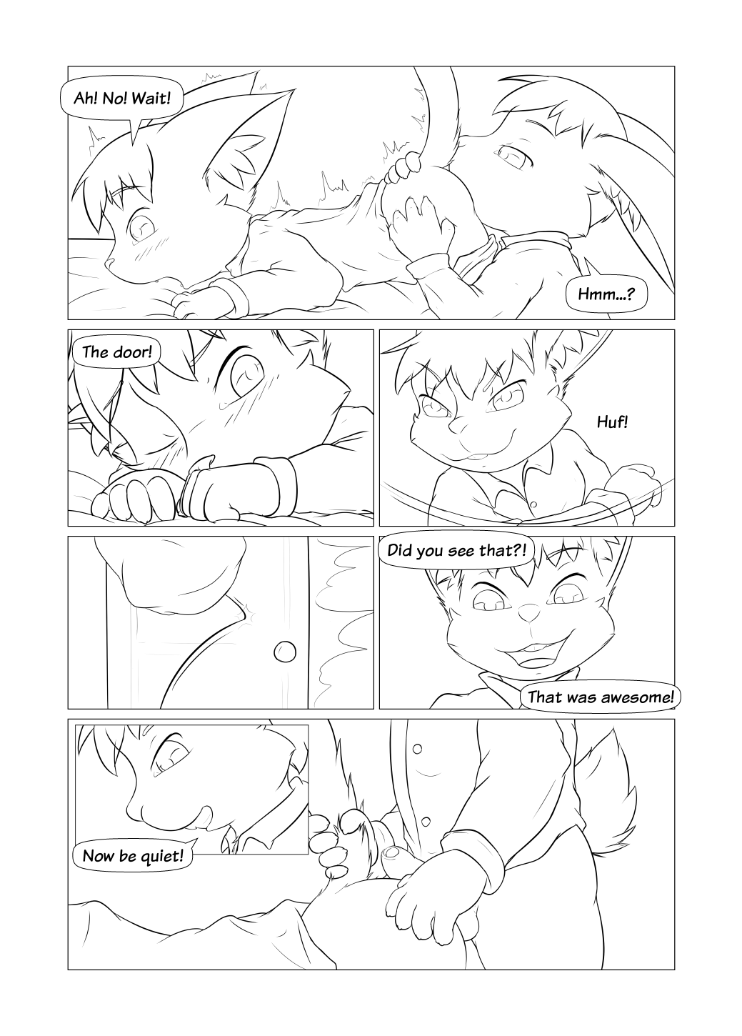 Hitsunekun - Sleepover Party page 10 full