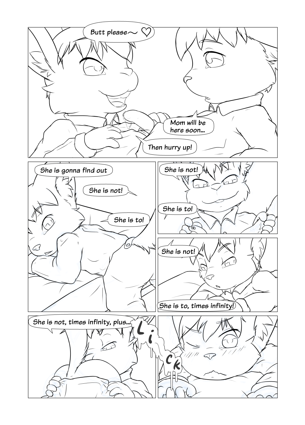 Hitsunekun - Sleepover Party page 9 full