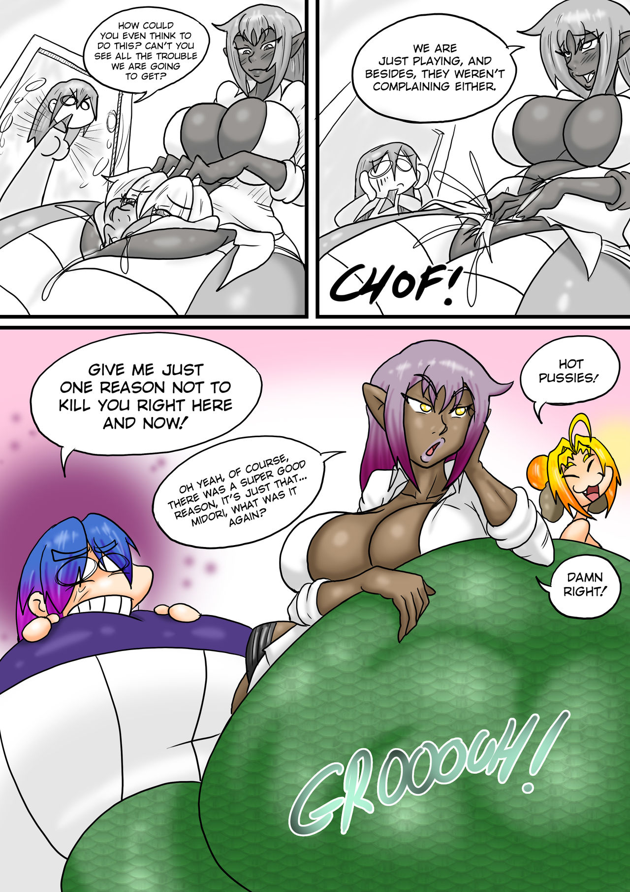 Naga´s Story 3, The Vore Club. page 6 full