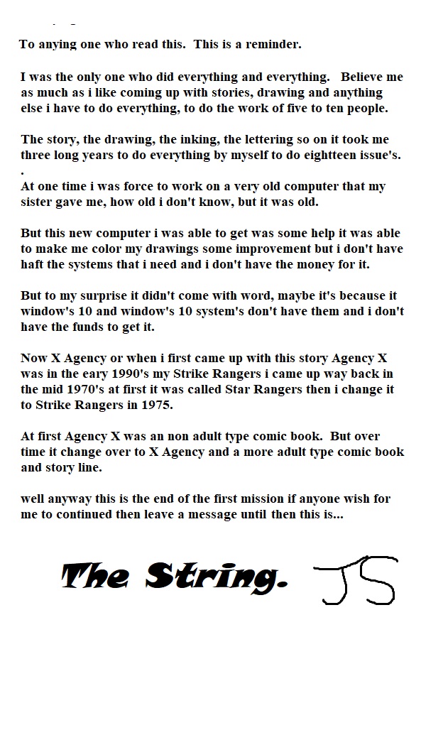 X Agency  The Star Resort Issue: 19, 20,21,22. page 1 full