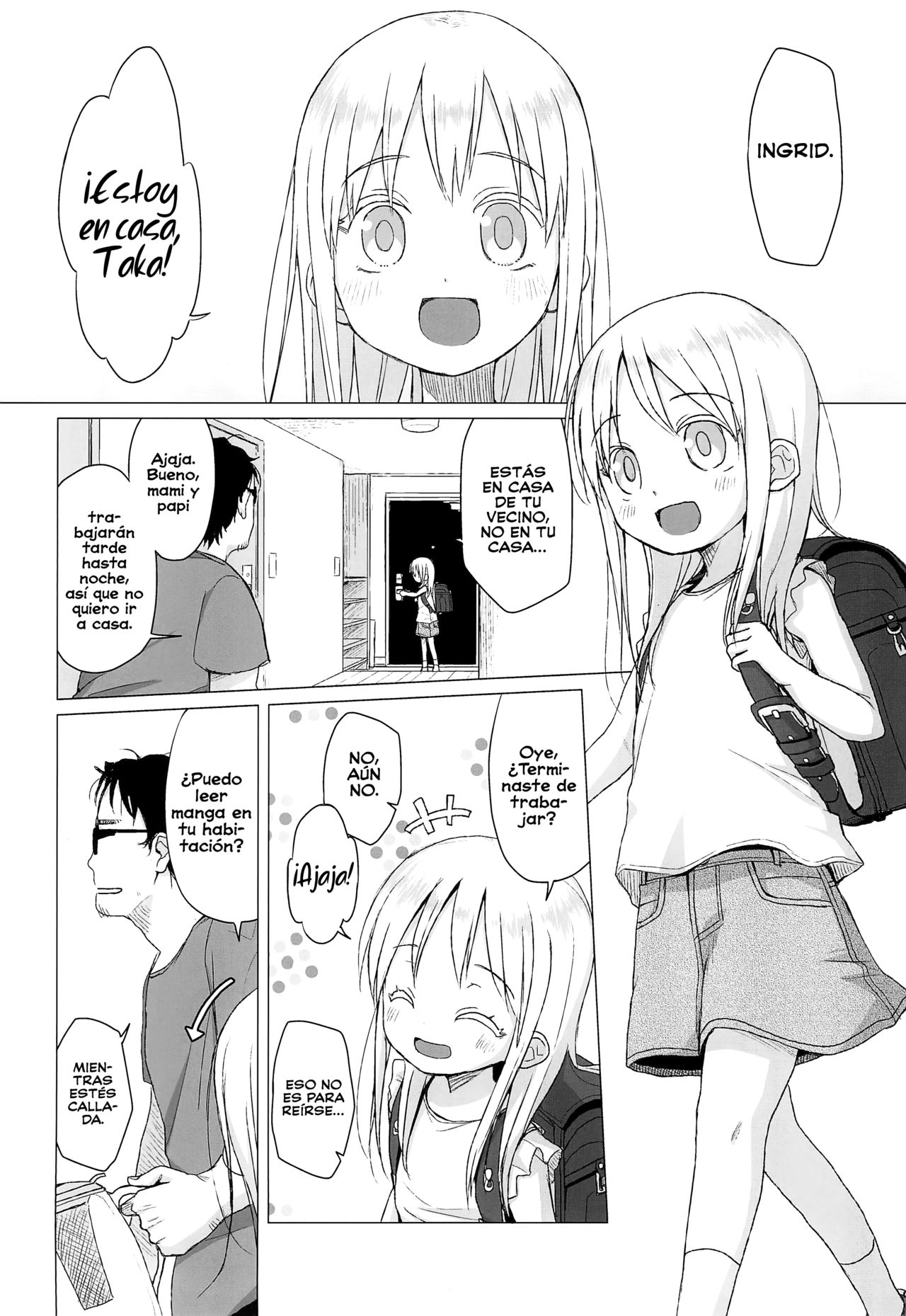 Uchi no Tonari no Shougakusei wa Kinpatsu Hekigan Ecchi-zuki page 4 full