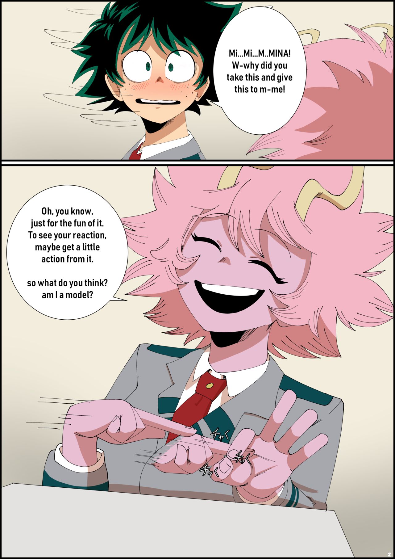 Mina X Deku page 3 full